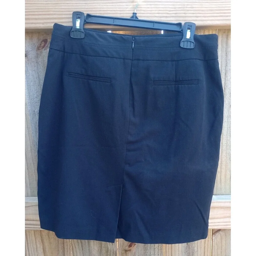 Worthington Women's 12 P Black Knee Length Pockets Lined Pencil Skirt